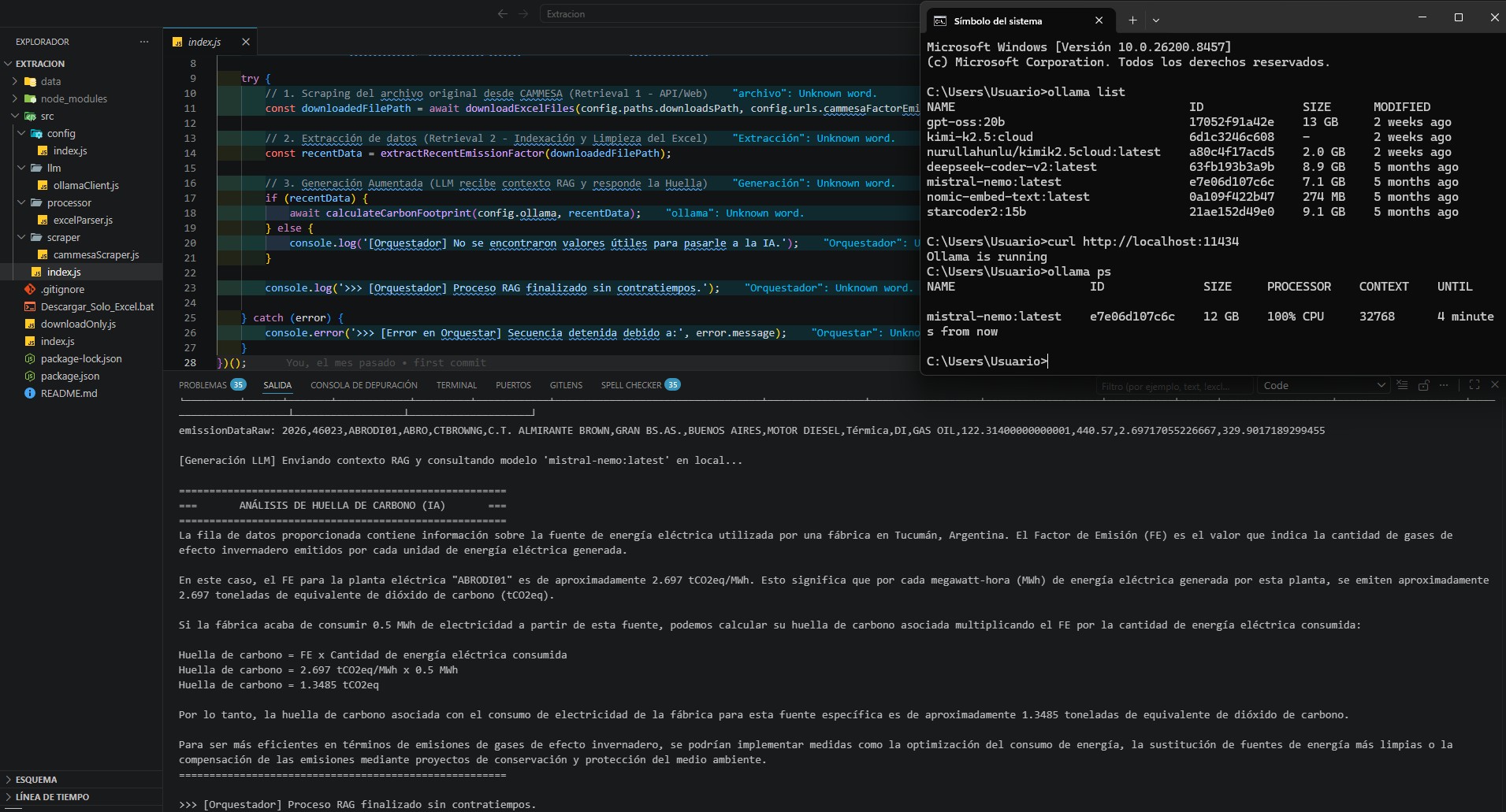 Factor Emisión Scraper